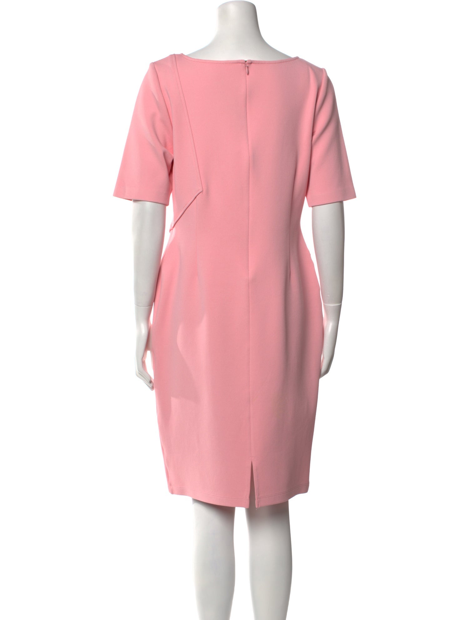 St. John Bateau Neckline Knee-Length Dress